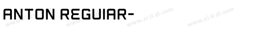 ANTON REGUIAR字体转换